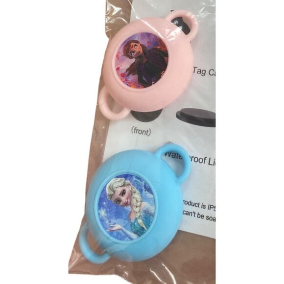 Cute Cartoon AirTag Protective Case 2-Pack Frozen Elsa Anna Waterproof IP53 For - Picture 1 of 6